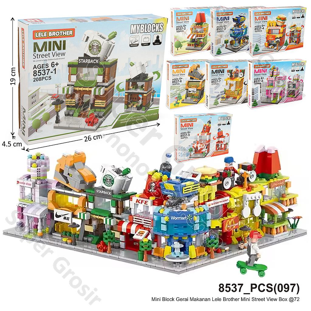 (ONLINE) Mini Block Toko Lele Brother Mini Street View Box @72
