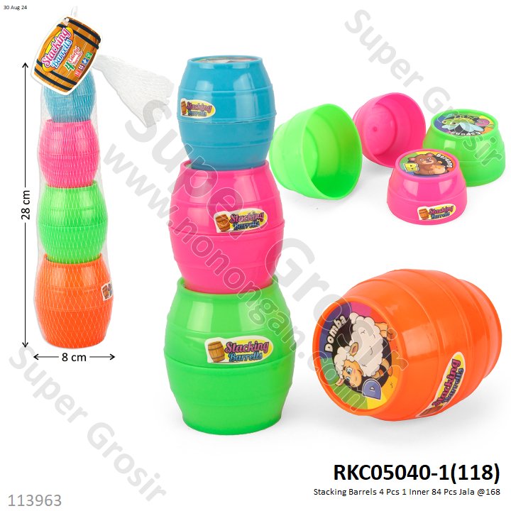 Stacking Barrels 4 Pcs 1 Inner 84 Pcs Jala @168