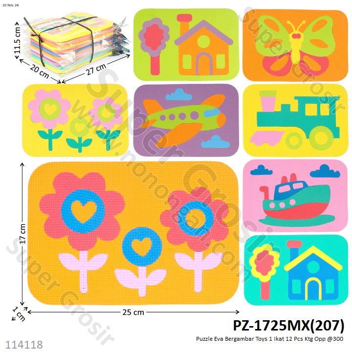 Puzzle Eva Bergambar Toys 1 Ikat 12 Pcs Ktg Opp @300
