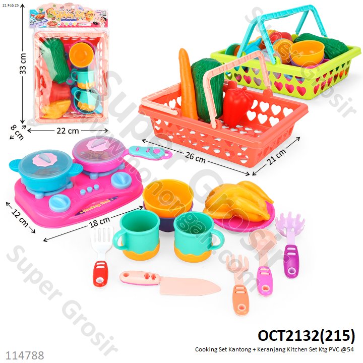 Cooking Set Keranjang Kitchen Set Ktg PVC @54