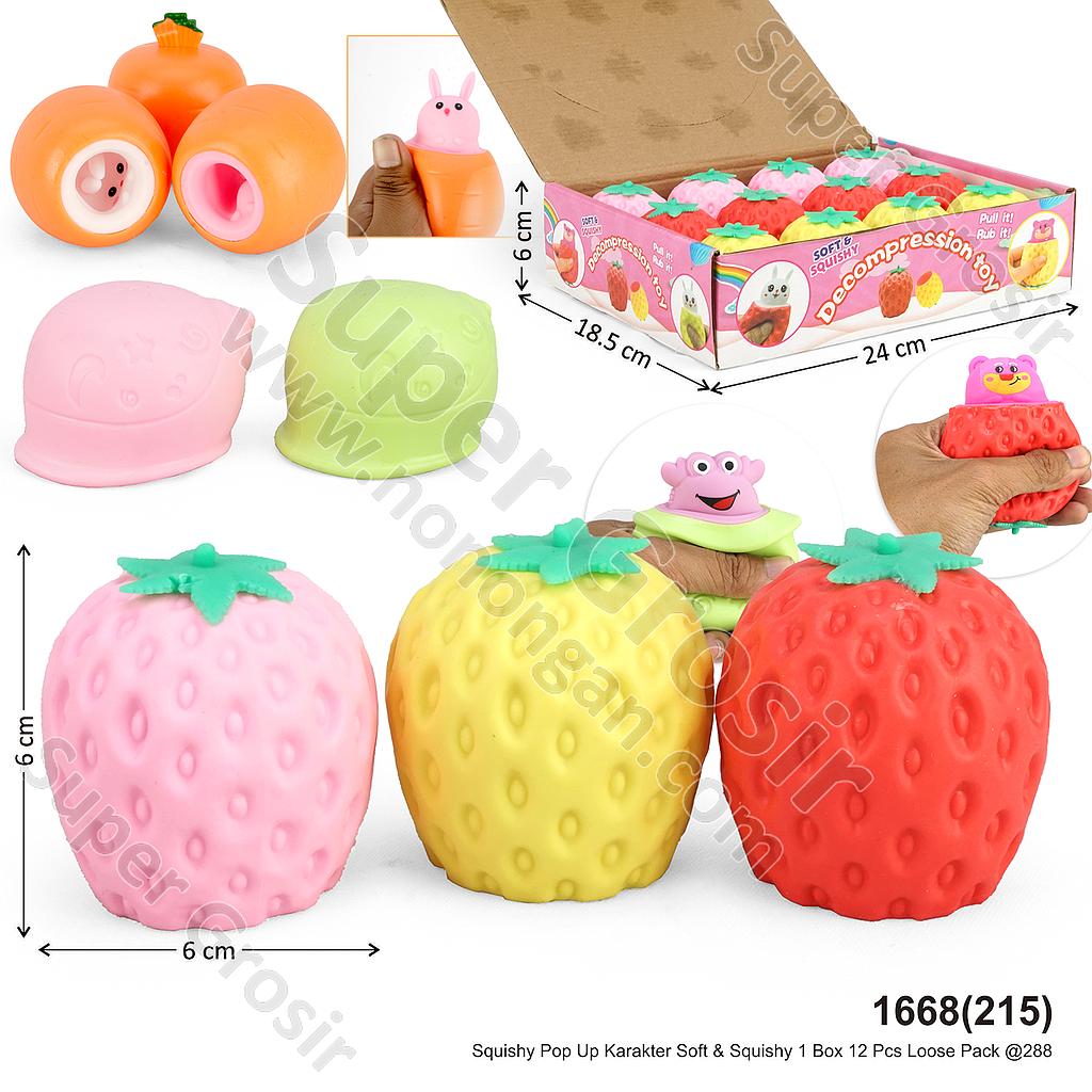 Squishy Pop Up Karakter Soft &amp; Squishy 1 Box 12 Pcs Loose Pack @288