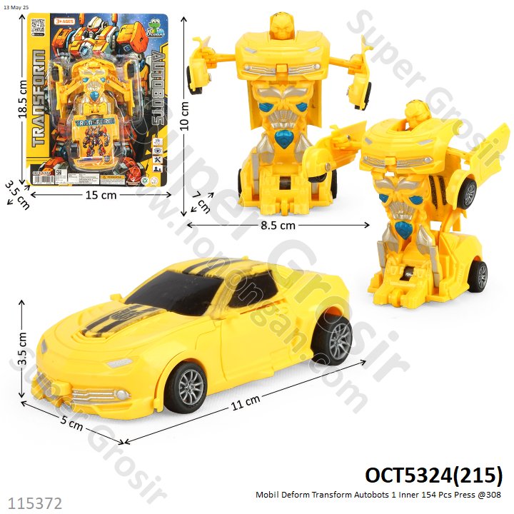 Mobil Deform Transform Autobots 1 Inner 154 Pcs Press @308
