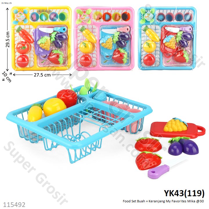 Cooking Set Buah Keranjang Rak Piring My Favorites Mika @30