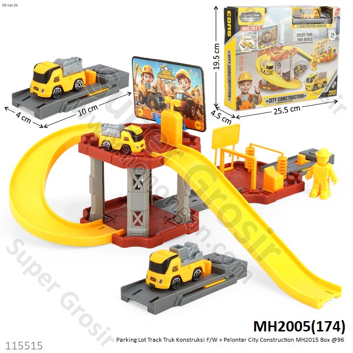 Parking Lot Track Konstruksi Truk F/W + Pelontar City Construction MH2005 Box @96
