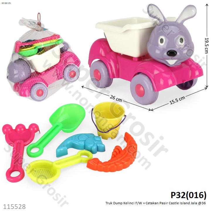Truk Dump Karakter F/W + Cetakan Pasir Castle Island Jala @36