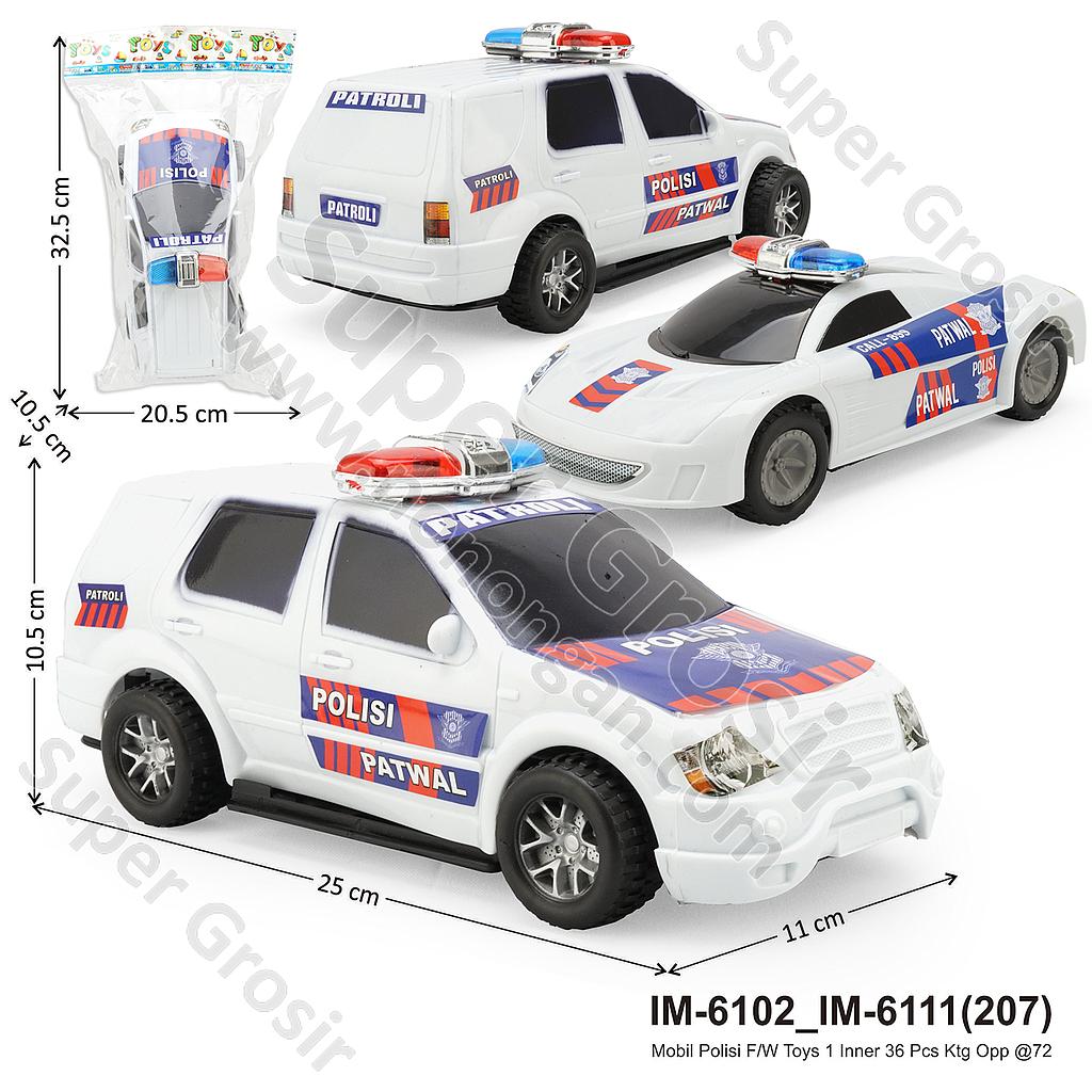 Mobil Polisi F/W Toys 1 Inner 36 Pcs Ktg Opp @72