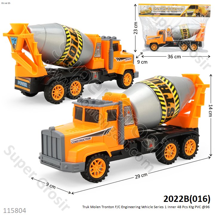 Truk Molen Tronton F/C Engineering Vehicle Series 1 Inner 48 Pcs Ktg PVC @96