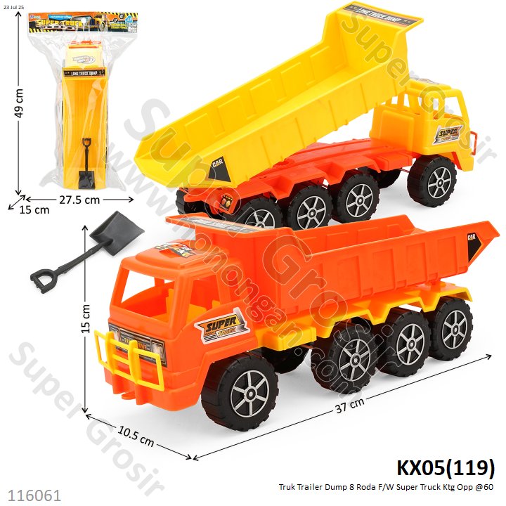 Truk Dump 8 Roda F/W Super Truck Ktg Opp @60