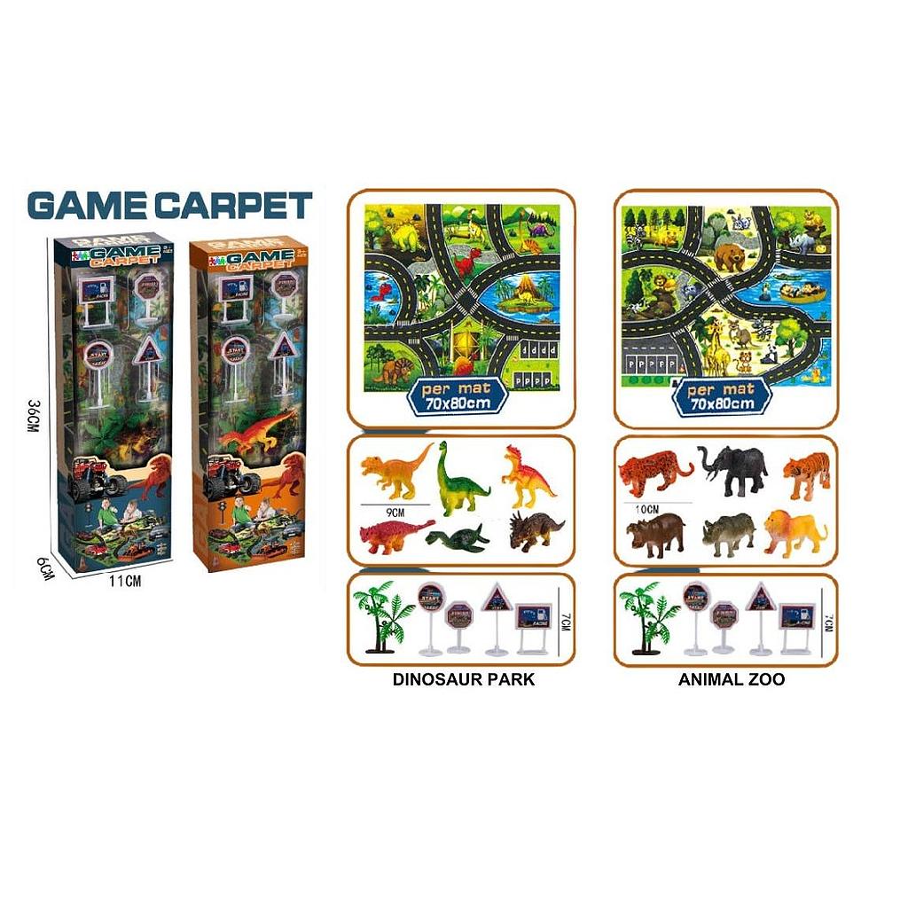 Matras Motif Peta + Acc Game Carpet 1 Inner 48 Pcs Box Window @96
