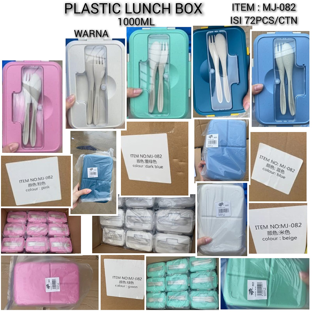 Lunch Box 1000 ml 1 Ikat 4 Pcs Ktg Opp @72