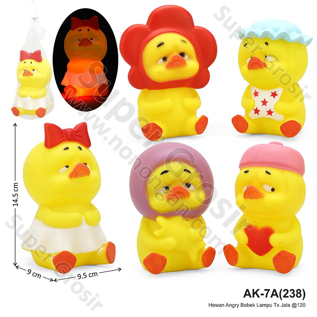 Boneka Cit-cit Hewan Bebek Upset Duck Lampu Tx Jala @120