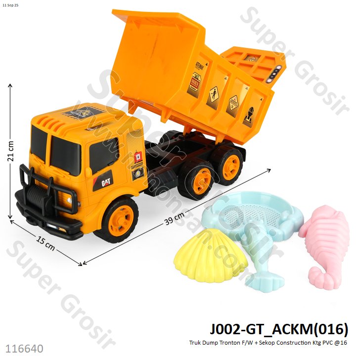 Truk Dump Tronton F/W + Sekop Construction Ktg PVC @16