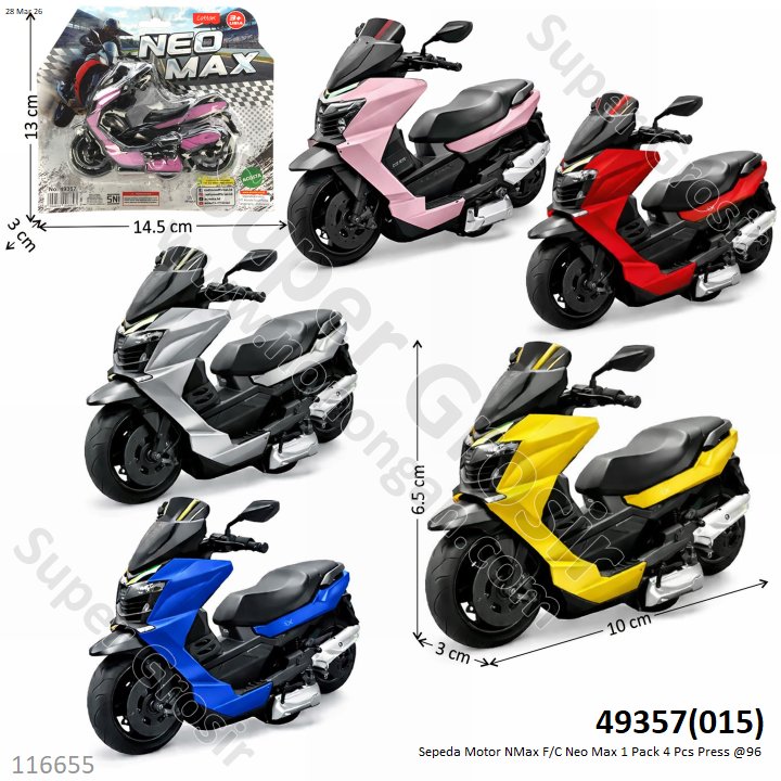 Sepeda Motor NMax F/C Neo Max 1 Pack 4 Pcs Press @96