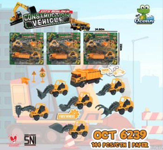 Truk Konstruksi 2 Pcs F/W + Truk Dump P/B Construction Vehicle Press @144