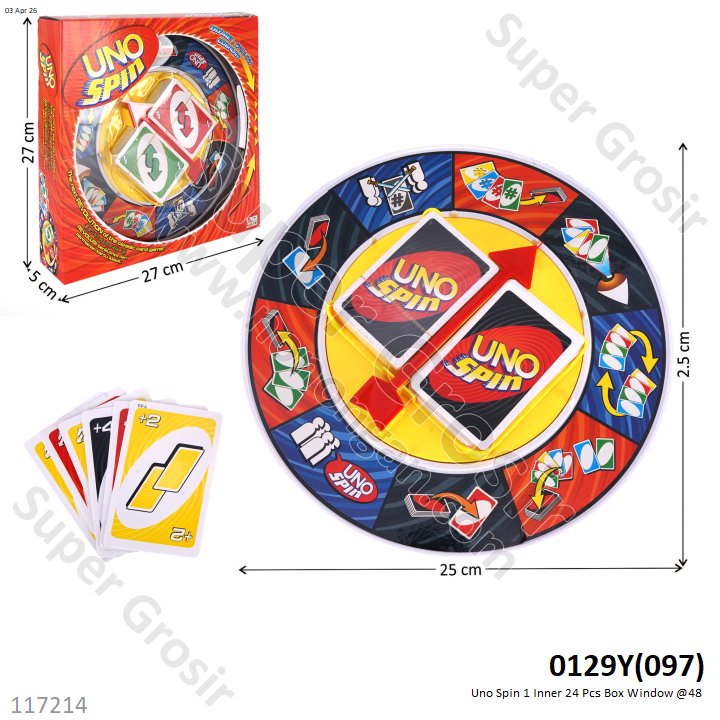 Uno Spin 1 Inner 24 Pcs Box Window @48