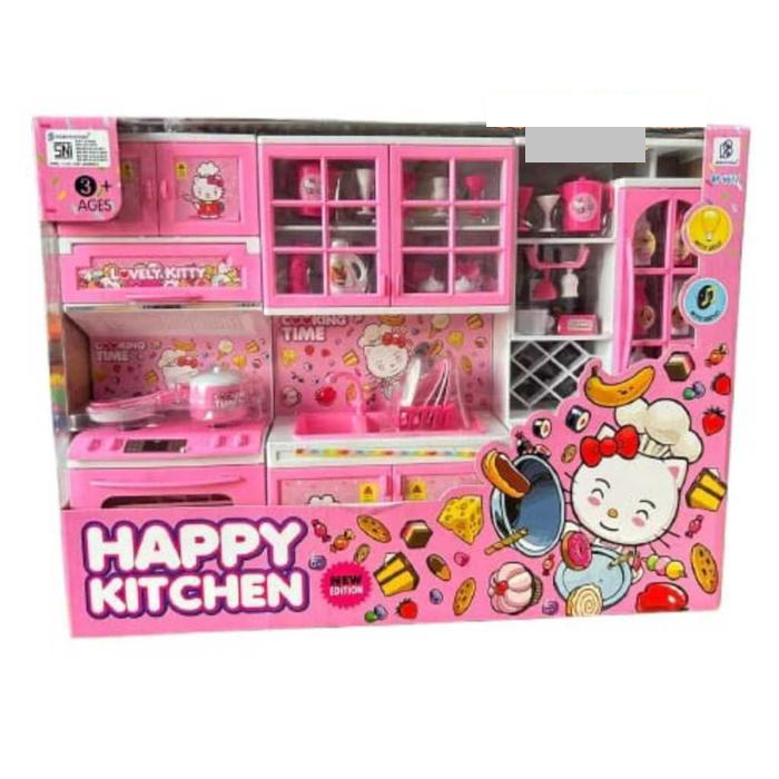 Kitchen Set B/O Suara Lampu Happy Kitchen Box Window @24