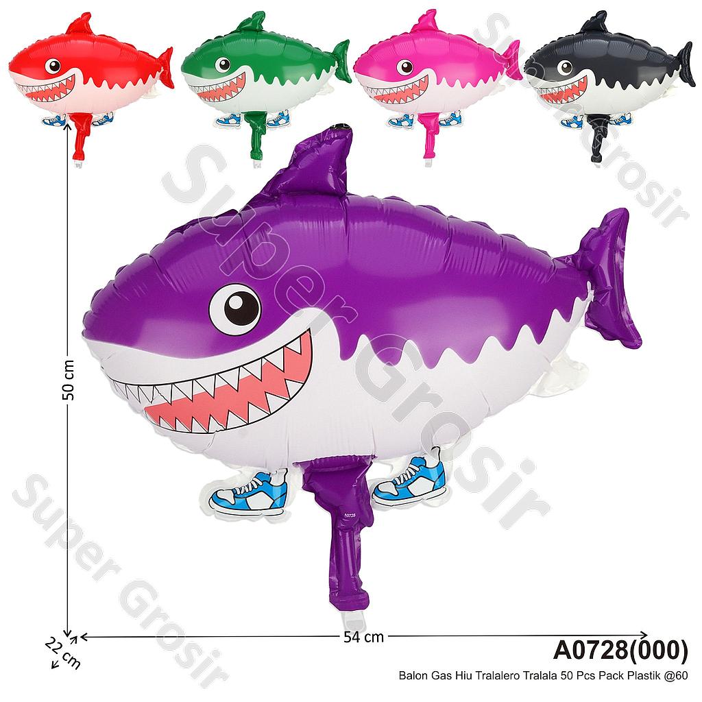 Balon Gas Hiu Tralalero Tralala 50 Pcs Pack Plastik @60