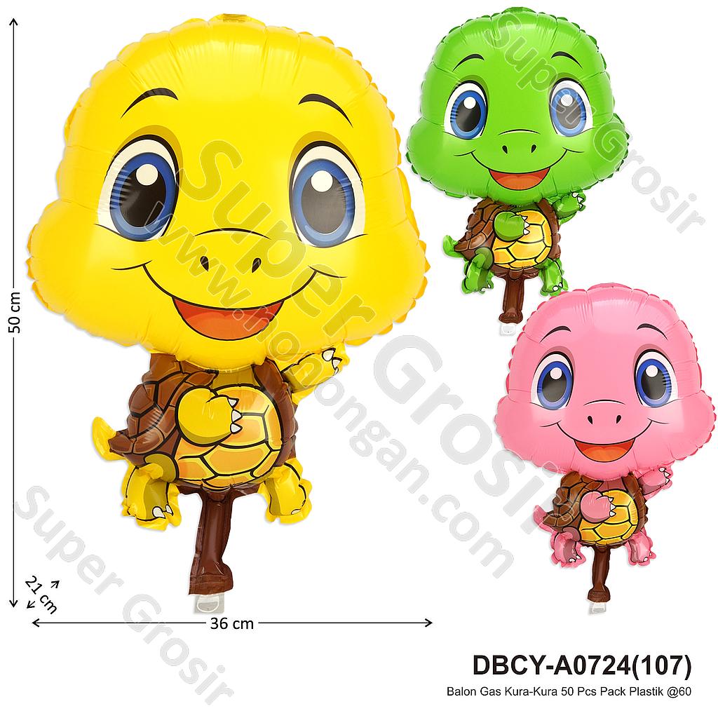 Balon Gas Kura-Kura 50 Pcs Pack Plastik @60