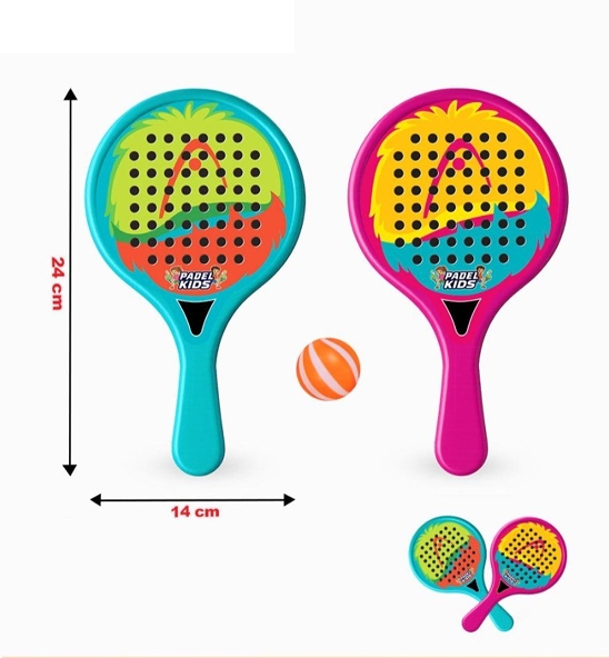 Raket Padel 2 Pcs + Bola Sports Padel Kids 1 Inner 84 Pcs Jala @168