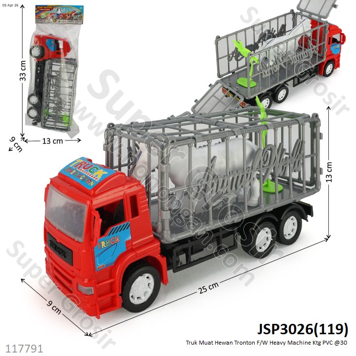 Truk Muat Hewan Tronton F/W Heavy Machine Ktg PVC @30