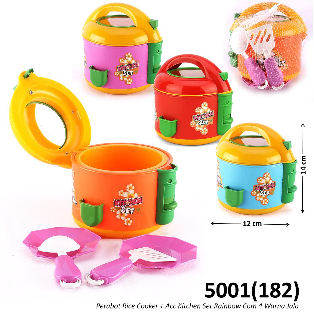 Rice Cooker + Acc Kitchen Set Rainbow Com Jala @60