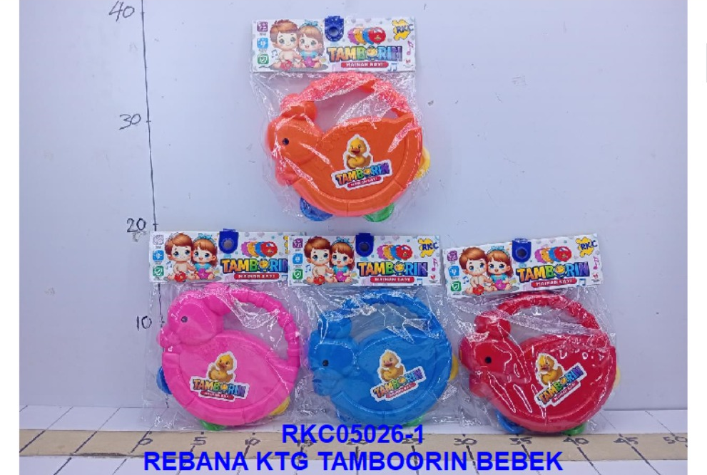 Tamborin Bebek 1 Inner 120 Pcs Ktg PVC @240