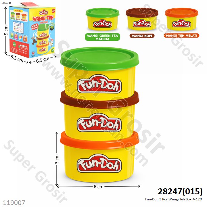 Fun-Doh 3 Pcs Wangi Teh Box @120