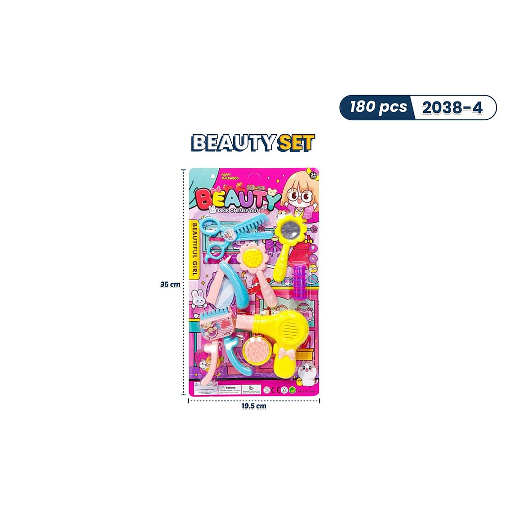 Mainan Salon Set Beauty Press @180