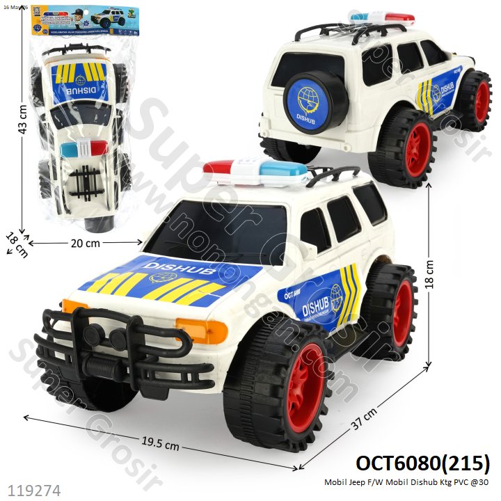 Mobil Jeep F/W Mobil Dishub Ktg PVC @30