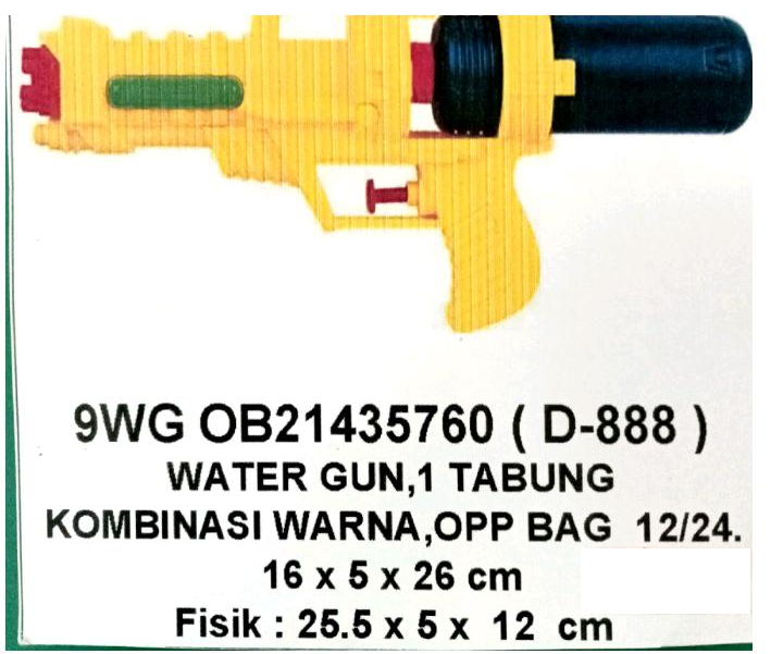 Pistol Air Toys 1 Inner 144 Pcs Ktg Opp @288