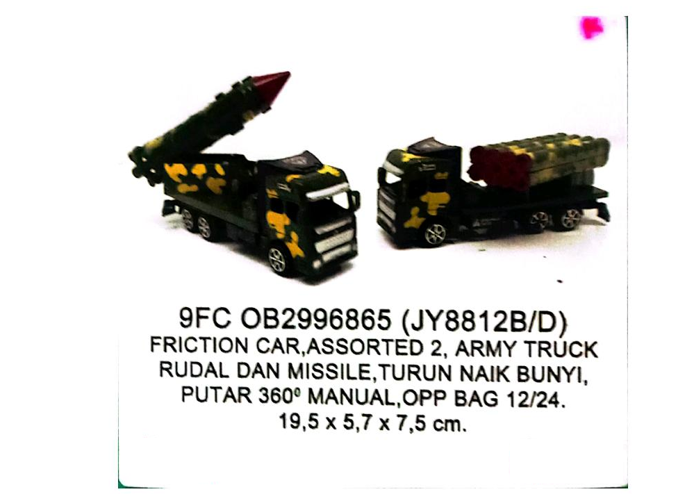 Kendaraan Militer Peluncur F/C Toys 1 Inner 144 Pcs Ktg Opp @288