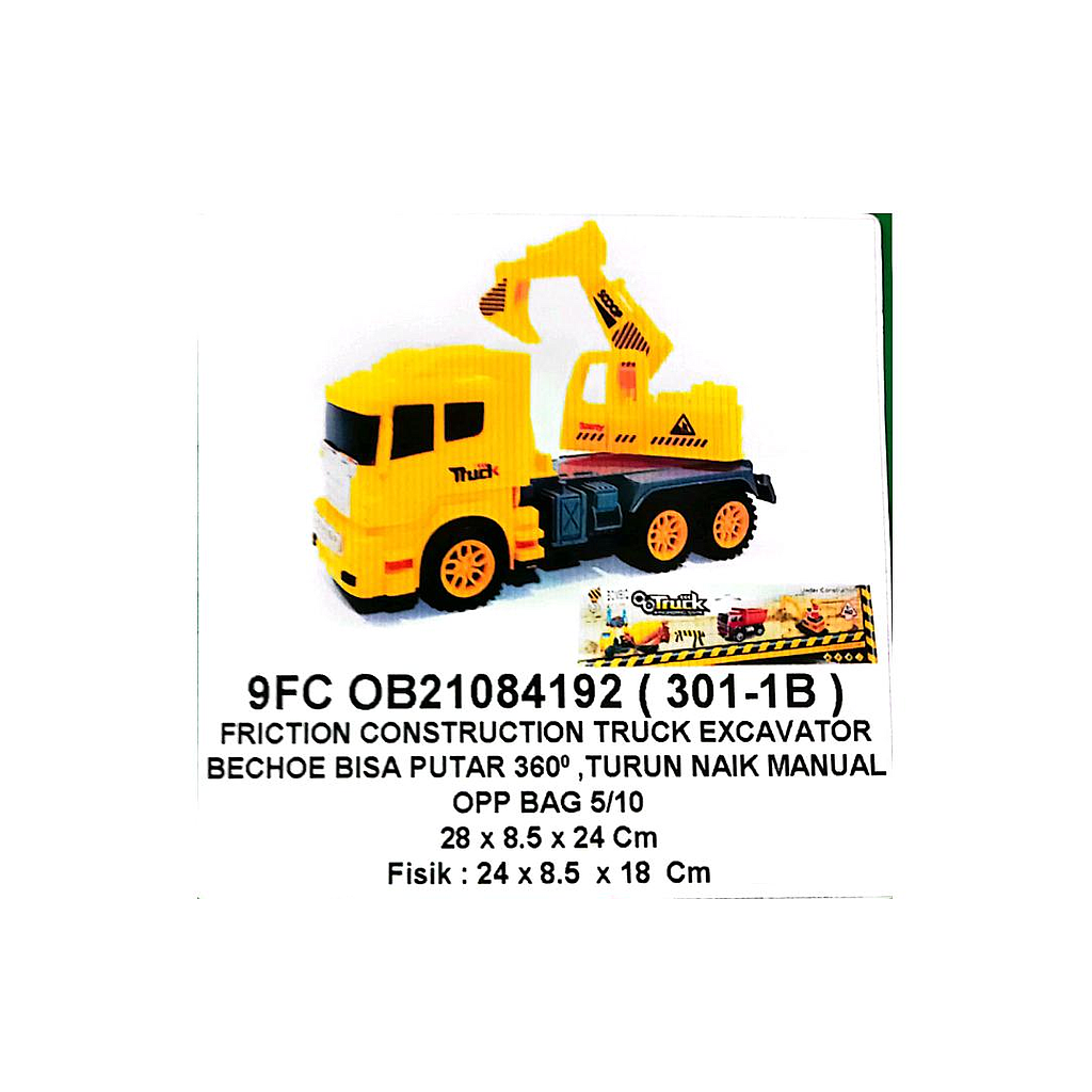 Truk Excavator F/C Truck 1 Inner 60 Pcs Ktg Opp @120