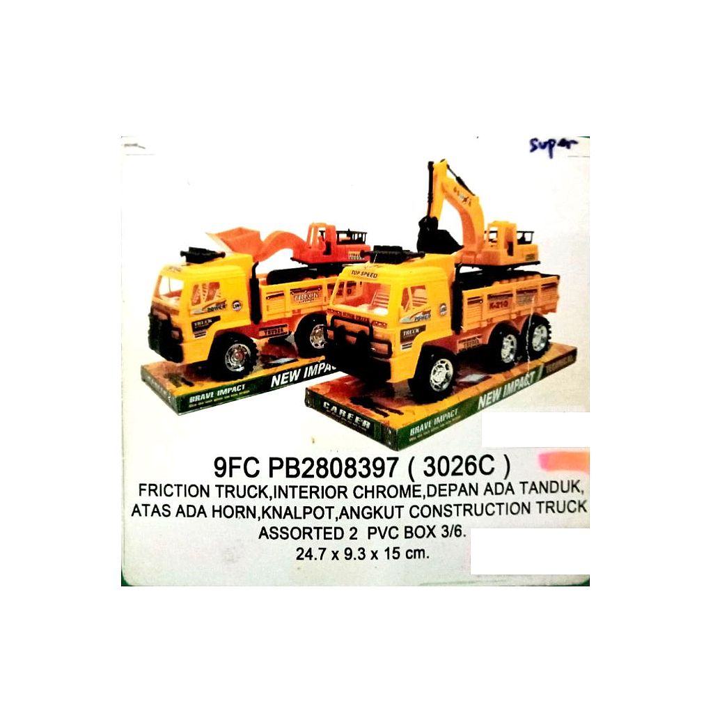 Truk Muat F/C Muat Bulldozer F/W Super Impact 1 Inner 36 Pcs Box Mika @72