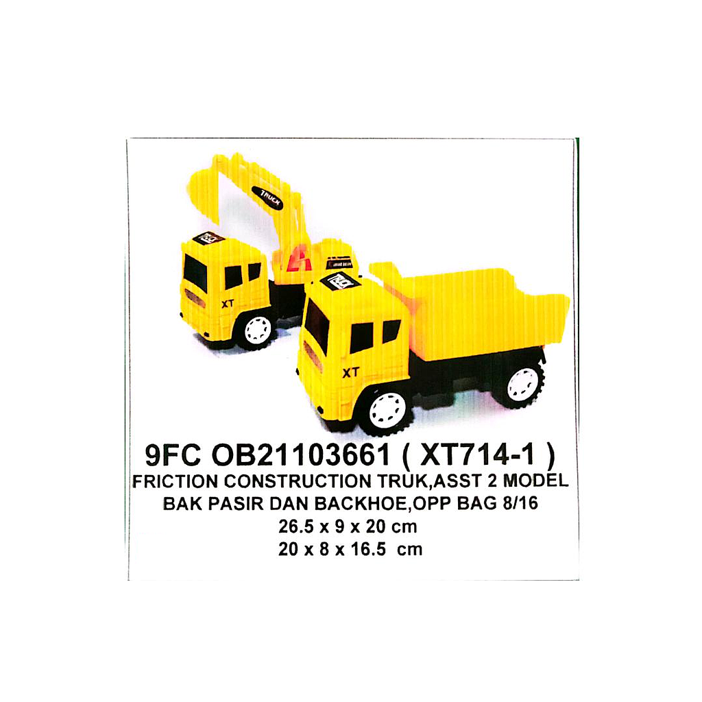 Truk Konstruksi F/C Toys 1 Inner 96 Pcs Ktg Opp @192