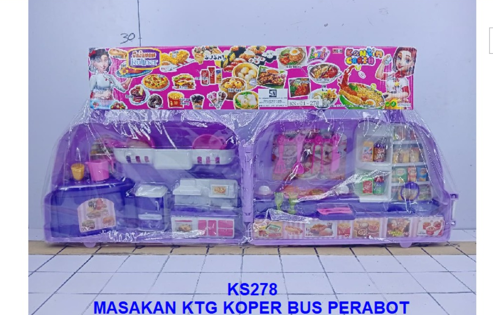 Masak-masakan Koper Food Truck Jajan Kuliner KS278 Ktg PVC @24