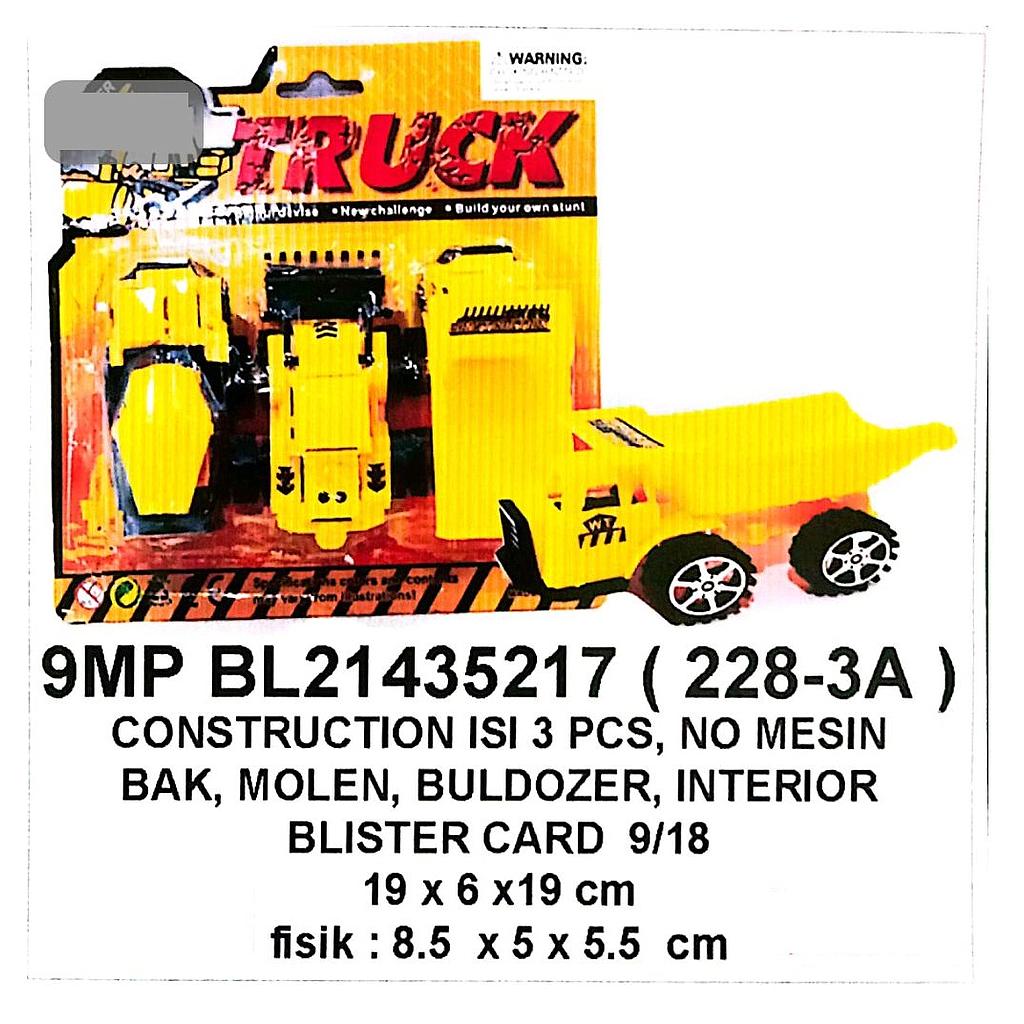 Truk Konstruksi 3 Pcs F/W Truck 1 Inner 108 Pcs Press @216