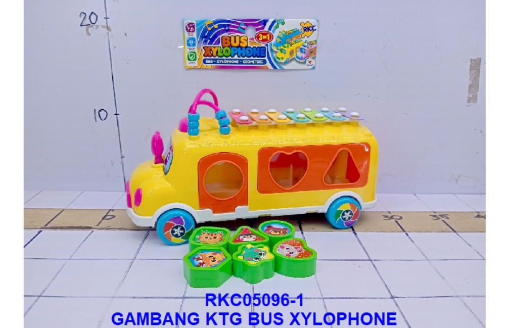 Bus Xylophone Puzzle Block F/W 1 Inner 48 Pcs Ktg PVC @96