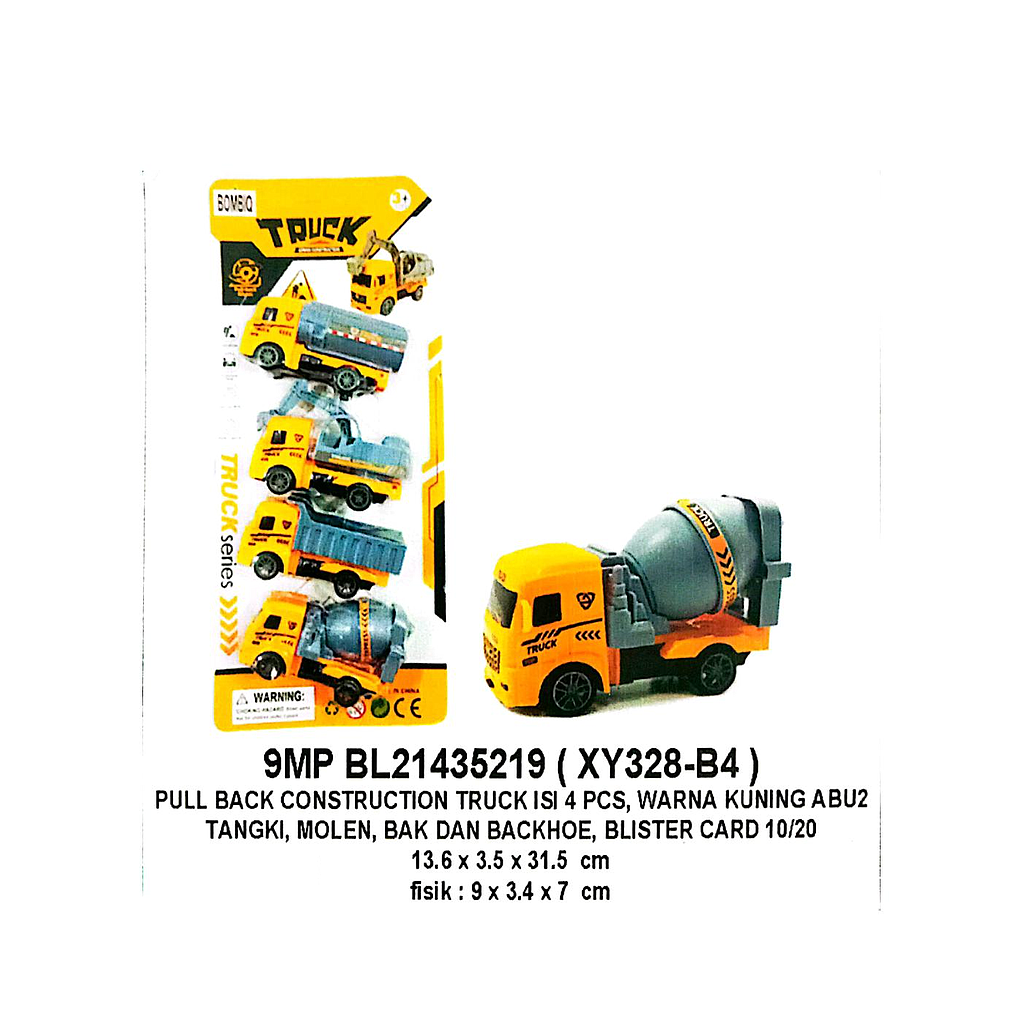Truk Konstruksi 4 Pcs P/B Truck 1 Inner 120 Pcs Press @239