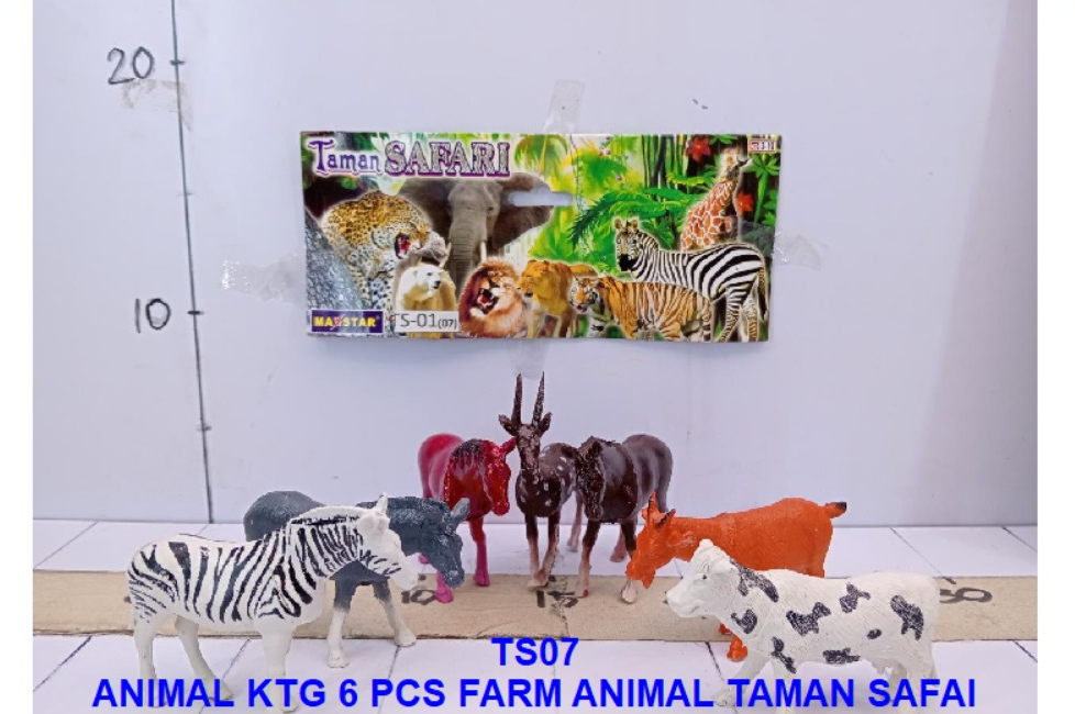 Hewan Ternak Set 7 Pcs Taman Safari TS07 Ktg PVC @120