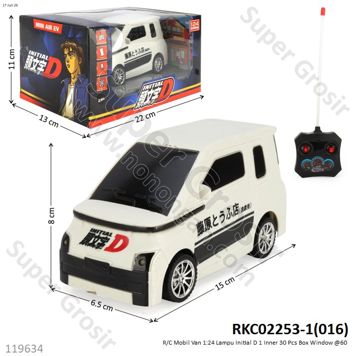 R/C Mobil Van 1:24 Lampu Initial D 1 Inner 30 Pcs Box Window @60