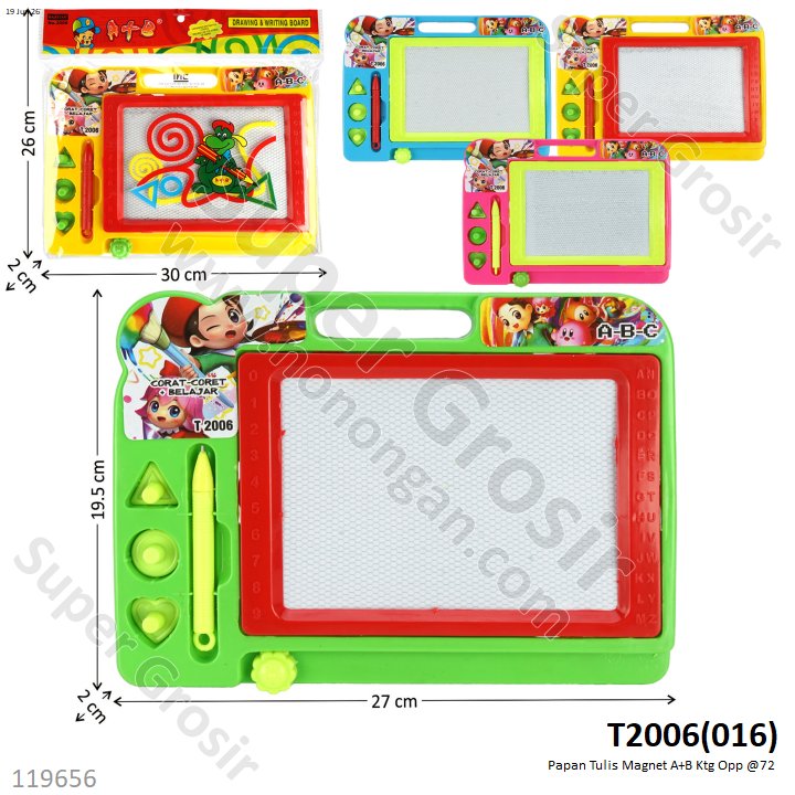 Papan Tulis Magnet A+B Ktg Opp @72