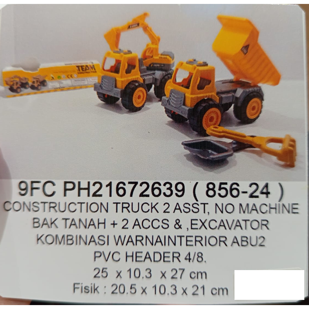 Truk Konstruksi F/W Team 1 Inner 48 Pcs Ktg PVC @96