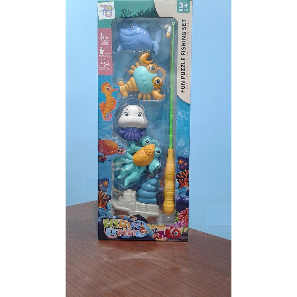 Pancingan Ikan 4 Pcs dan Kapal Fishing Expert 801-3 Box Window @96