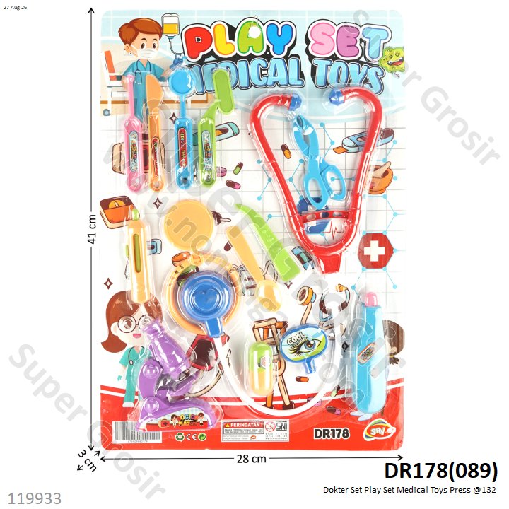 Dokter Set Play Set Medical Toys Press @132