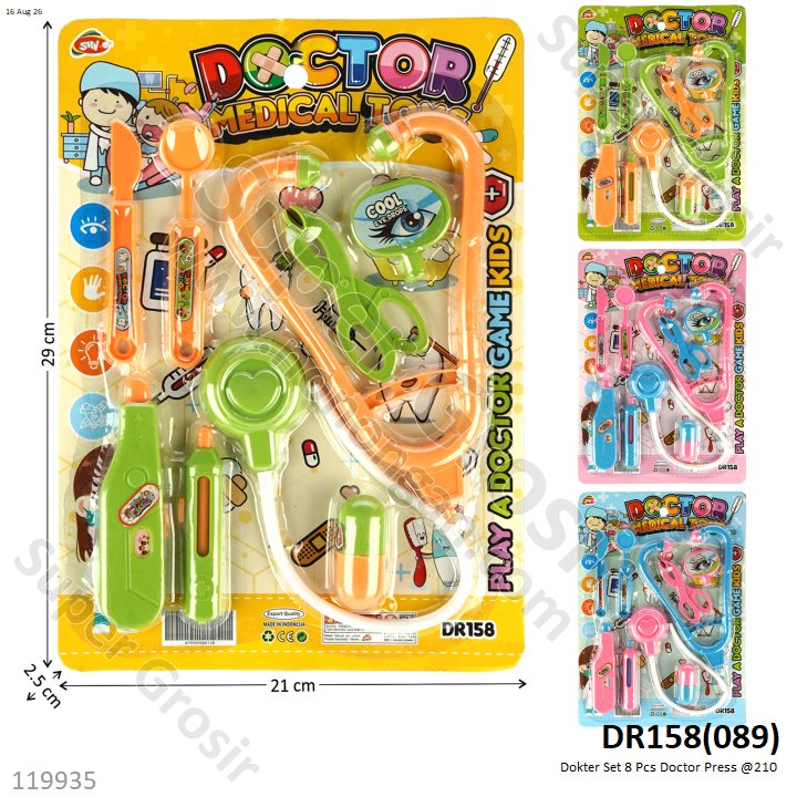 Dokter Set 8 Pcs Doctor Press @210