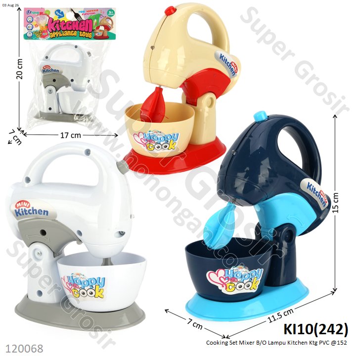 Cooking Set Mixer B/O Lampu Kitchen Ktg PVC @152