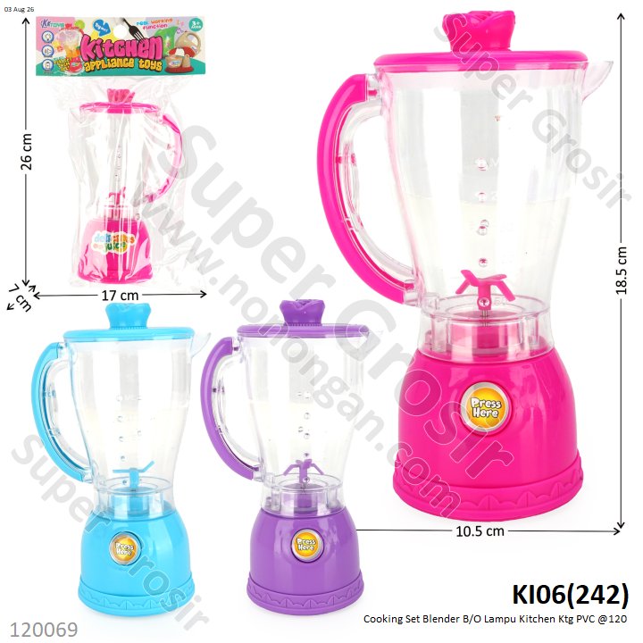 Cooking Set Blender B/O Lampu Kitchen Ktg PVC @120