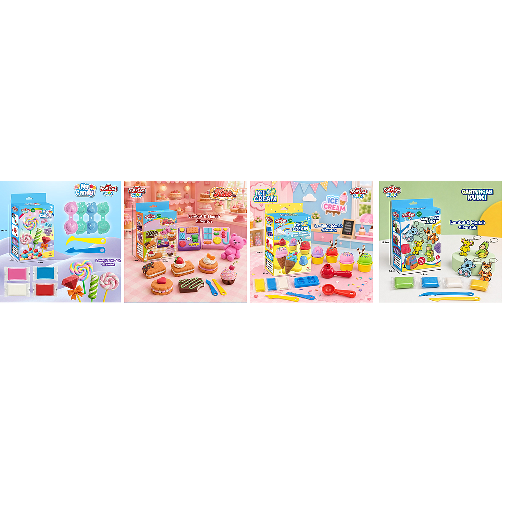 Fun-Doh Clay + Cetakan 30009_CM Box @172