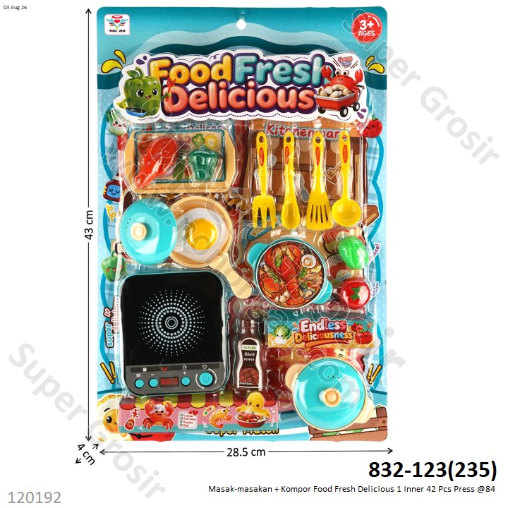 Masak-masakan + Kompor Food Fresh Delicious 1 Inner 42 Pcs Press @84