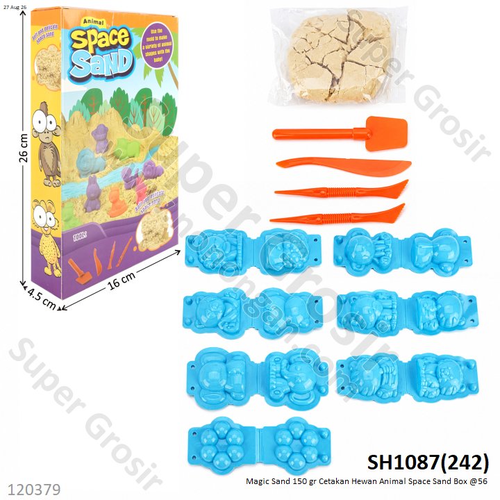 Magic Sand 150 gr Cetakan Hewan Animal Space Sand Box @56